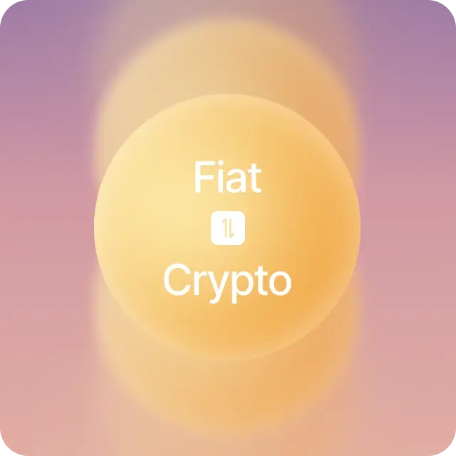 Fiat and crypto exchange card
