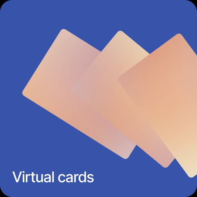 Virtual cards for online payments