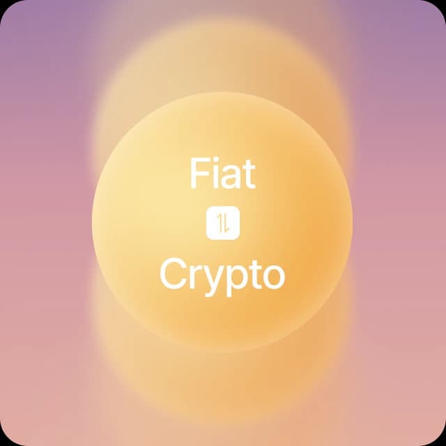 Fiat and crypto exchange card